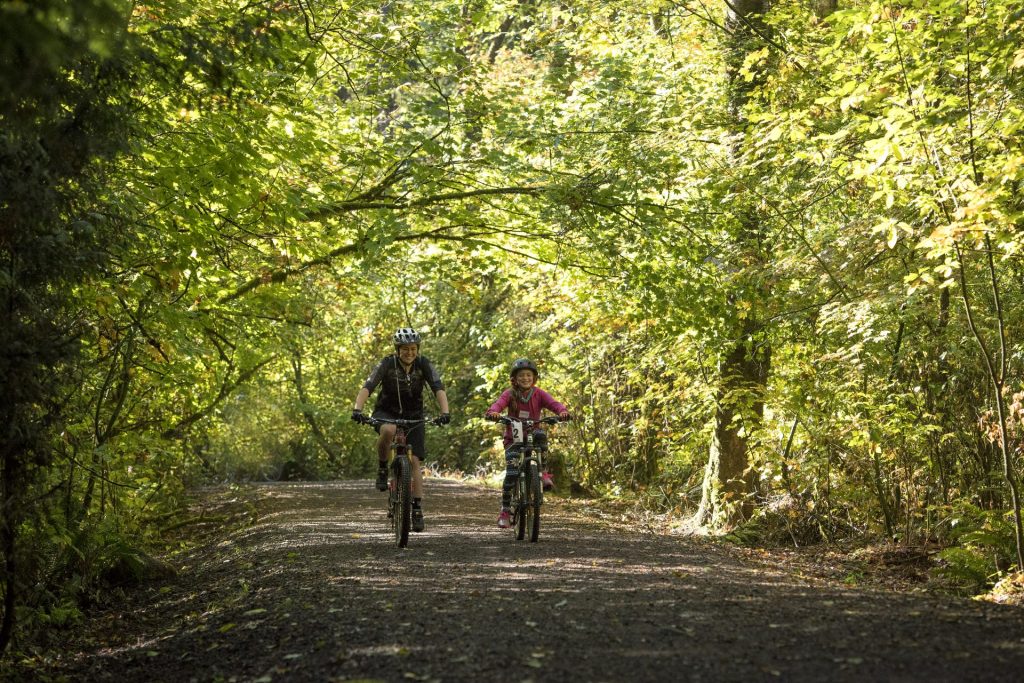 Go for a ride on the forested trails of Coquitlam's Mundy Park.